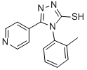 CAS 登录号：16629-41-7， 5-吡啶-4-基-4-O-甲苯基-4H-[1,2,4]三唑-3-硫醇