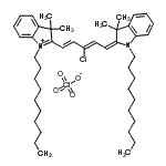 CAS#: 166317-60-8, 2-[(1E,3Z,5E)-3-Chloro-5-(1-Decyl-3,3-Dimethyl-1,3-Dihydro-2H-Indol-2-Ylidene)-1,3-Pentadien-1-Yl]-1-Decyl-3,3-Dimethyl-3H-Indolium Perchlorate