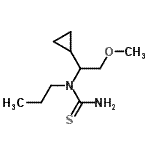 CAS 登录号：166526-01-8， 1-(1-环丙基-2-甲氧基乙基)-1-丙硫基脲