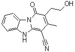 CAS 登录号：166671-26-7， 2-(2-羟基乙基)-3-甲基-1-氧代-1,5-二氢吡啶并[1,2-a]苯并咪唑-4-甲腈