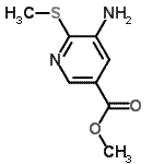 CAS 登录号：166742-23-0， 甲基5-氨基-6-(甲硫基)烟酸酯