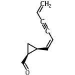 CAS 登录号：166762-25-0， (1S,2S)-2-[(1Z)-1,5-己二烯-3-炔-1-基]环丙烷甲醛