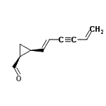 CAS 登录号：166942-03-6， (1S,2S)-2-[(1E)-1,5-己二烯-3-炔-1-基]环丙烷甲醛