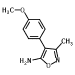CAS#: 166964-11-0, 4-(4-Methoxyphenyl)-3-Methyl-Isoxazol-5-Amine