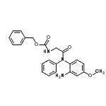 CAS 登录号：167263-04-9， 苄基N-[2-(N-(2-氨基-4-甲氧基-苯基)苯胺基)-2-氧代-乙基]氨基甲酸酯