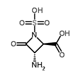 CAS 登录号：167685-65-6， (2R,3S)-3-氨基-4-氧代-1-磺基-2-吖丁啶羧酸