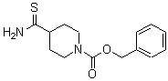 CAS 登录号：167757-46-2， 4-(氨基硫代甲酰)-1-哌啶羧酸苄酯
