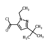 CAS#: 167889-79-4, 1-Ethyl-3-(2-Methyl-2-Propanyl)-1H-Pyrazole-5-Carbonyl Chloride
