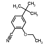CAS#: 168036-27-9, 2-Ethoxy-4-(2-Methyl-2-Propanyl)Benzonitrile