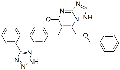 CAS 登录号：168152-93-0， 7-(苯基甲氧基甲基)-6-[[4-[2-(2H-四唑-5-基)苯基]苯基]甲基]-1H-[1,2,4]三唑并[1,5-a]嘧啶-5-酮