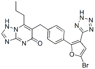 CAS#: 168153-01-3, 6-[[4-[5-Bromo-3-(2H-Tetrazol-5-Yl)Furan-2-Yl]Phenyl]Methyl]-7-Propyl-1H-[1,2,4]Triazolo[1,5-a]Pyrimidin-5-One