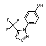 CAS 登录号：168267-75-2， 4-[5-(三氟甲基)-1H-四唑-1-基]苯酚