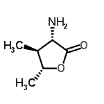 CAS 登录号：168610-73-9， (3S,4S,5R)-3-氨基-4,5-二甲基二氢-2(3H)-呋喃酮