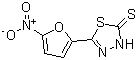 CAS#: 16865-27-3, 5-(5-Nitro-2-Furyl)-1,3,4-Thiadiazole-2(3H)-Thione