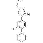 CAS 登录号：168828-72-6， (5R)-3-[3-氟-4-(4-硫代吗啉基)苯基]-5-(羟基甲基)-1,3-恶唑烷-2-酮