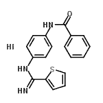 CAS#: 168896-11-5, N-{4-[(2-Thienylcarbonoimidoyl)amino]phenyl}benzamide hydroiodide (1:1)