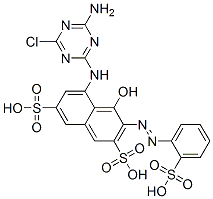 CAS#: 16893-49-5, 5-[(4-Amino-6-Chloro-1,3,5-Triazin-2-Yl)Amino]-4-Hydroxy-3-[(2-Sulphophenyl)Azo]Naphthalene-2,7-Disulphonic Acid