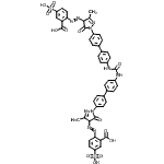CAS#: 16894-31-8, 2-[[1-[4-[4-[[4-[4-[4-(2-Carboxy-4-Sulfo-Phenyl)Azo-3-Methyl-5-Oxo-4H-Pyrazol-1-Yl]Phenyl]Phenyl]Carbamoylamino]Phenyl]Phenyl]-3-Methyl-5-Oxo-4H-Pyrazol-4-Yl]Azo]-5-Sulfo-Benzoic Acid