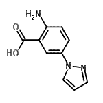 CAS 登录号：169045-03-8， 2-氨基-5-(1H-吡唑-1-基)苯甲酸