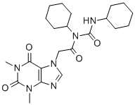 CAS#: 169563-65-9, N-Cyclohexyl-N-(Cyclohexylcarbamoyl)-2-(1,3-Dimethyl-2,6-Dioxopurin-7-Yl)Acetamide