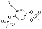 CAS 登录号：169696-83-7， 2,5-二[(甲基磺酰基)氧基]-苯甲腈