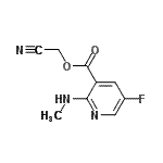 CAS#: 169806-36-4, Cyanomethyl 5-Fluoro-2-(Methylamino)Nicotinate