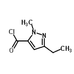 CAS 登录号：169885-18-1， 3-乙基-1-甲基-1H-吡唑-5-甲酰氯