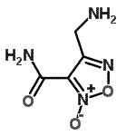 CAS 登录号：170149-39-0， 4-(氨基甲基)-1,2,5-恶二唑-3-甲酰胺2-氧化物