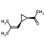 CAS 登录号：170303-18-1， 1-[(1R,2R)-2-(2-甲基-1-丙烯-1-基)环丙基]乙酮