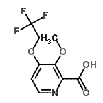 CAS 登录号：170621-84-8， 3-甲氧基-4-(2,2,2-三氟乙氧基)-2-吡啶羧酸