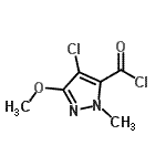 CAS#: 170788-56-4, 4-Chloro-3-Methoxy-1-Methyl-1H-Pyrazole-5-Carbonyl Chloride