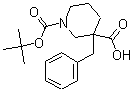 CAS 登录号：170838-83-2， 3-(苯基甲基)-1,3-哌啶二羧酸 1-叔丁酯