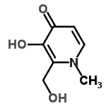 CAS#: 171369-52-1, 3-Hydroxy-2-(Hydroxymethyl)-1-Methyl-4(1H)-Pyridinone