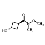 CAS 登录号：171549-82-9， 反式-3-羟基-N-甲氧基-N-甲基环丁烷甲酰胺