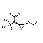 CAS 登录号：171550-09-7， [(1R,2S)-2-(2-羟基乙基)环丙基](2-甲基-2-丙基)氨基甲酸