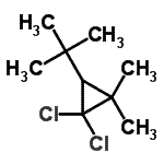 CAS 登录号：17171-92-5， 1,1-二氯-2,2-二甲基-3-(2-甲基-2-丙基)环丙烷