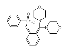 CAS 登录号：17173-09-0， (NE)-N-[6-(二吗啉-4-基亚甲基)-1-环己-2,4-二烯亚基]苯磺酰胺
