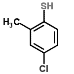 CAS 登录号：17178-00-6， 4-氯-2-甲基苯硫醇