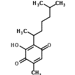 CAS 登录号：17194-57-9， 3-羟基-5-甲基-2-(6-甲基-2-庚烷基)-1,4-苯醌