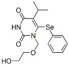 CAS 登录号：172255-86-6， 1-(2-羟基乙氧基甲基)-6-苯基硒基-5-丙-2-基嘧啶-2,4-二酮