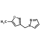 CAS#: 172475-36-4, 5-Methyl-3-(1H-Pyrazol-1-Ylmethyl)-1,2-Oxazole