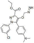 CAS#: 172701-49-4, Ethyl 1-(3-Chlorophenyl)-5-(4-Dimethylaminophenyl)Diazenyl-4-Methoxypyrazole-3-Carboxylate
