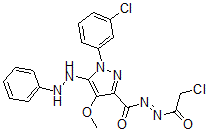 CAS#: 172701-65-4, N-(2-Chloroacetyl)Imino-1-(3-Chlorophenyl)-4-Methoxy-5-(2-Phenylhydrazinyl)Pyrazole-3-Carboxamide