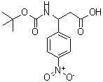 CAS 登录号：172833-36-2， 3-({[(2-甲基-2-丙基)氧基]羰基}氨基)-3-(4-硝基苯基)丙酸