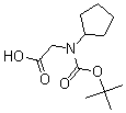 CAS 登录号：172834-23-0， N-环戊基-N-[(1,1-二甲基乙氧基)羰基]-甘氨酸