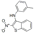 CAS 登录号：172914-28-2， N-(3-甲基苯基)-2-硝基-1-苯并噻吩-3-胺