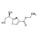CAS 登录号：172952-22-6， 乙基2-[(1R)-1,2-二羟基乙基]-1,3-噻唑-4-羧酸酯