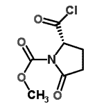 CAS 登录号：172988-55-5， 甲基(2S)-2-(氯甲酰基)-5-氧代-1-吡咯烷羧酸酯
