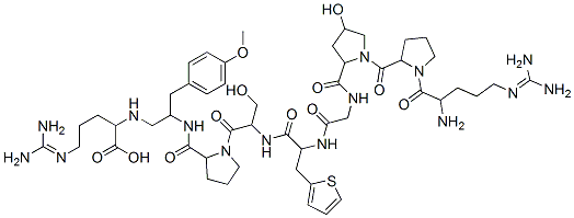 CAS#: 173220-35-4, (S)-3-(trans-4-Hydroxy-L-proline)-5-(3-(2-thienyl)-L-alanine)-8-de-L-phenylalanine-9-(N2-(2-amino-3-(4-methoxyphenyl)propyl)-L-arginine)-Bradykinin