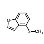 CAS 登录号：173306-92-8， 4-(甲硫基)-1-苯并呋喃